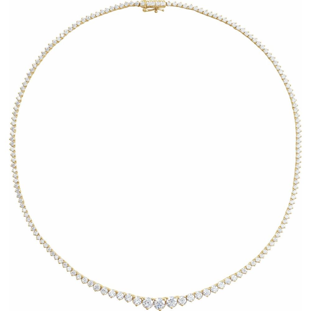 Graduated Tennis Necklace - Lab Grown Diamond
