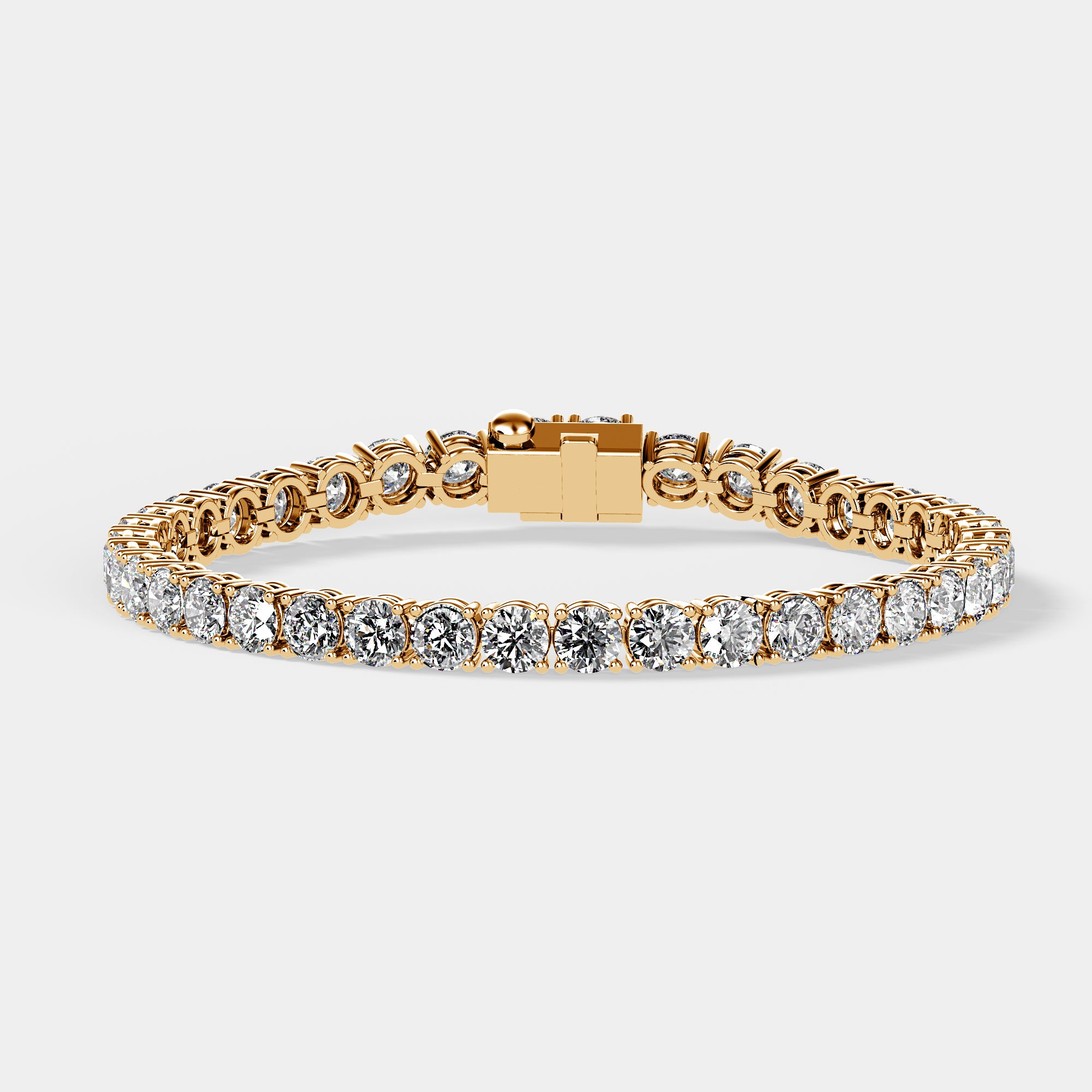 Round Brilliant Tennis Bracelet | Lab Diamond