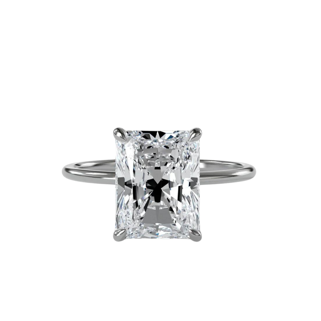 The Sleek Silhouette Solitaire Engagement Ring