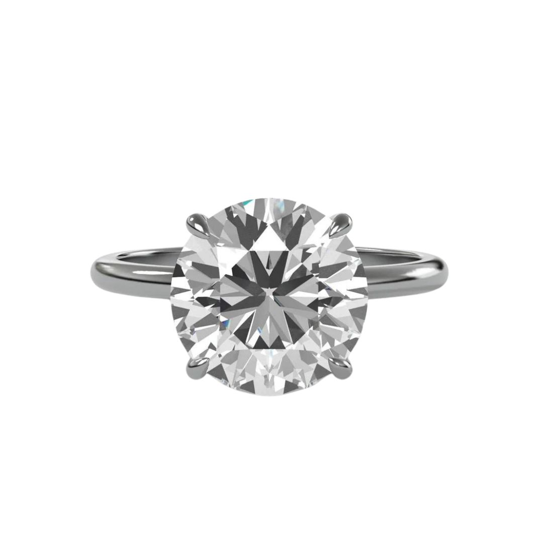 The Sleek Silhouette Solitaire Engagement Ring