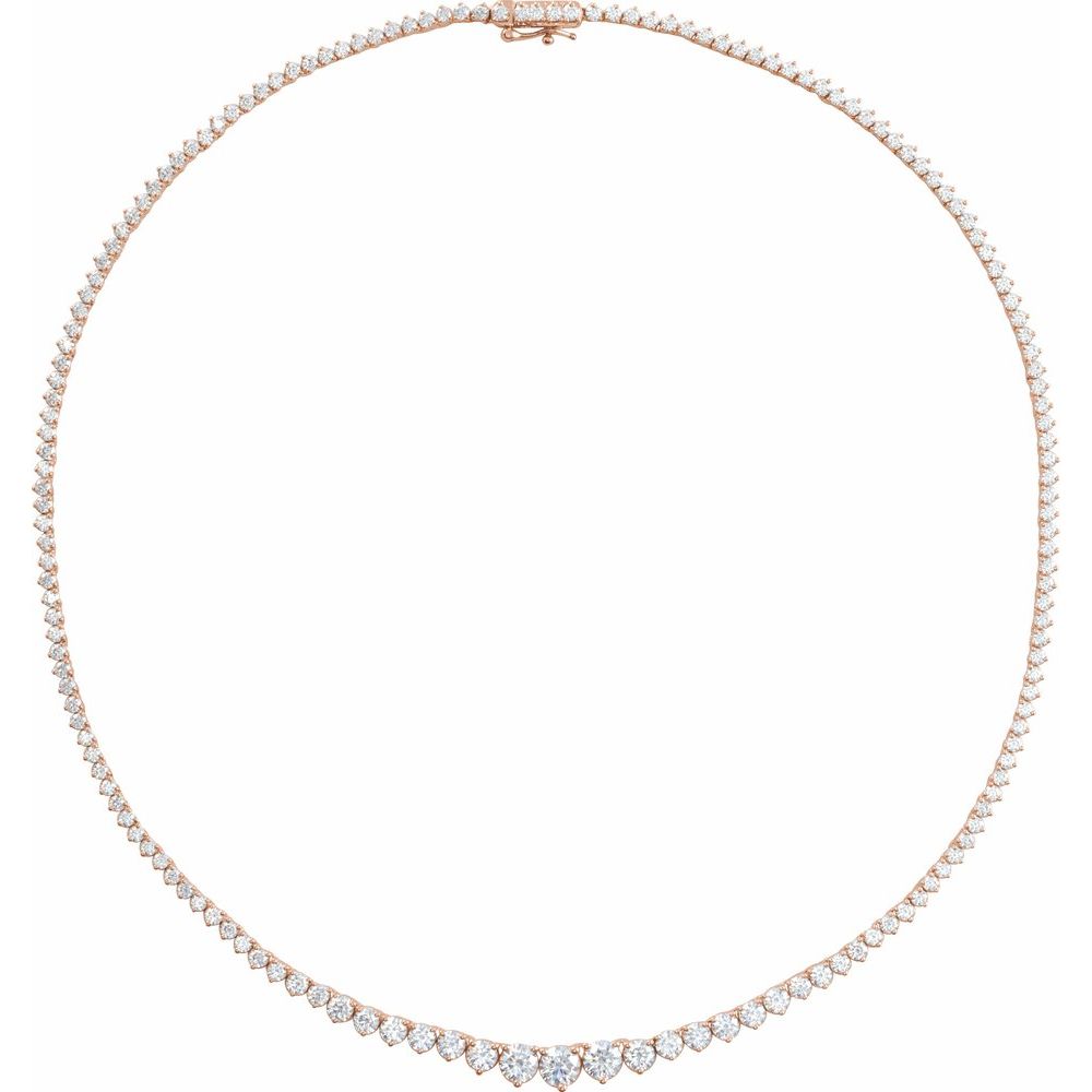 Graduated Tennis Necklace - Lab Grown Diamond