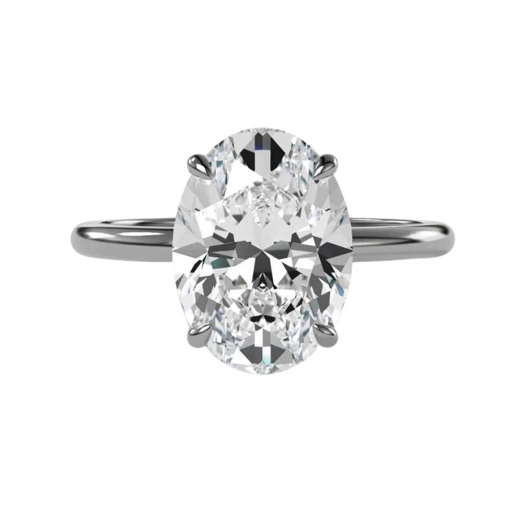 The Sleek Silhouette Solitaire Engagement Ring