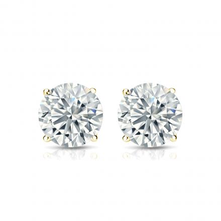 Classic Round Brilliant Stud Earrings - Lab Grown