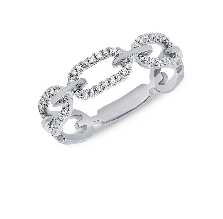 Diamond Long Link Ring