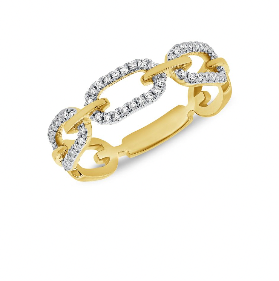 Diamond Long Link Ring