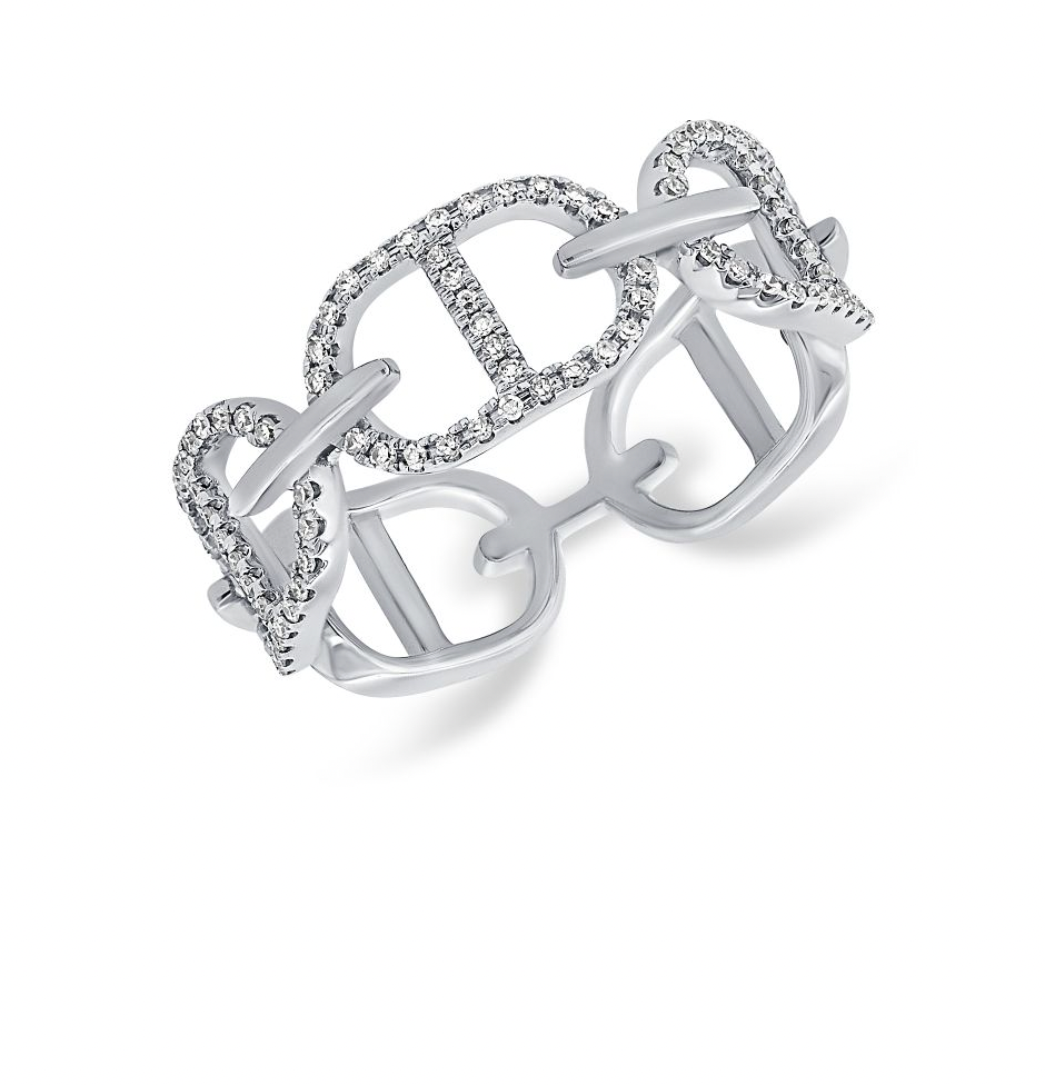 Mariner Link Pave Ring