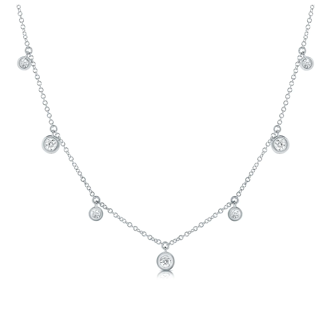 Dancing Bezeled Diamonds By The Yard Necklace