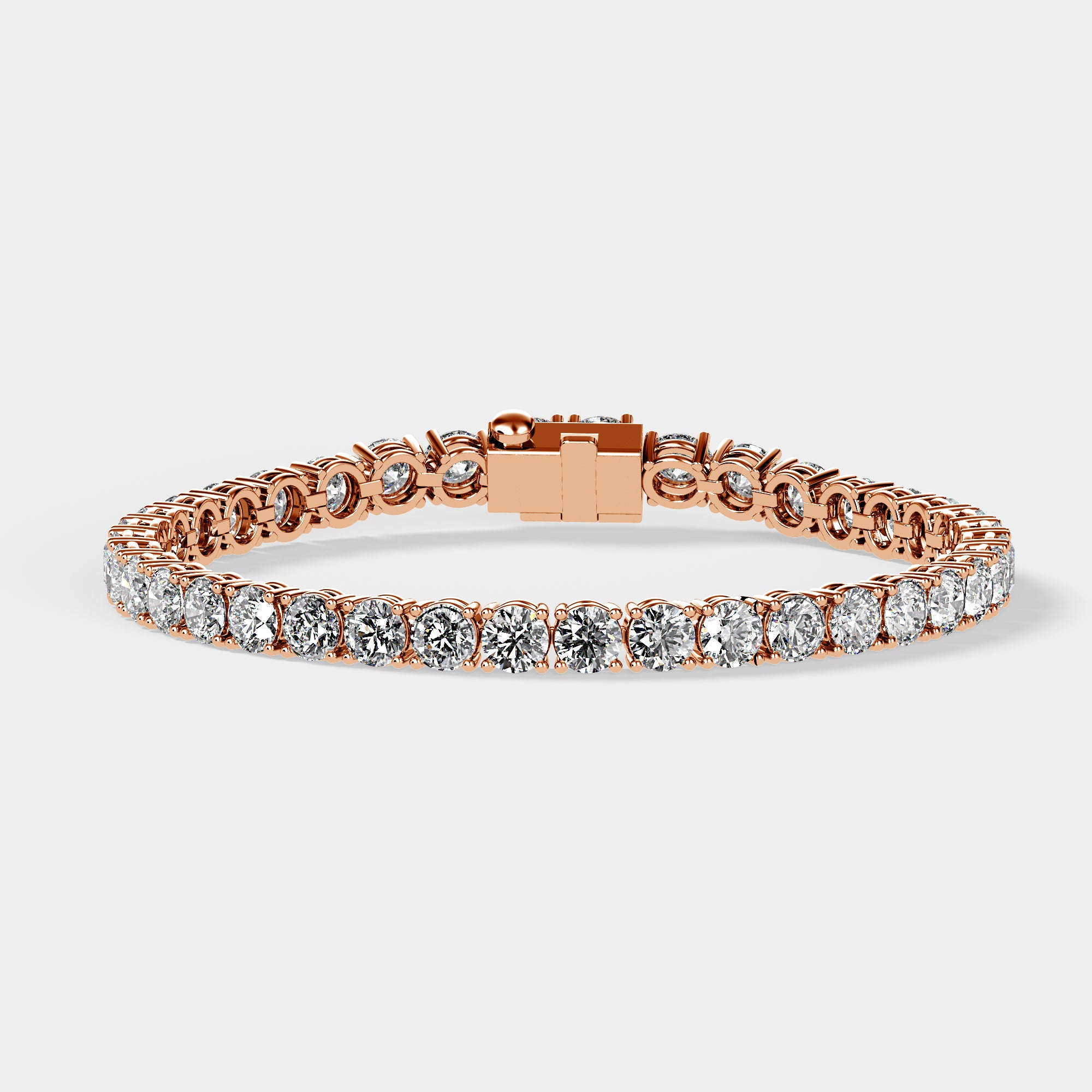 Round Brilliant Tennis Bracelet | Lab Diamond