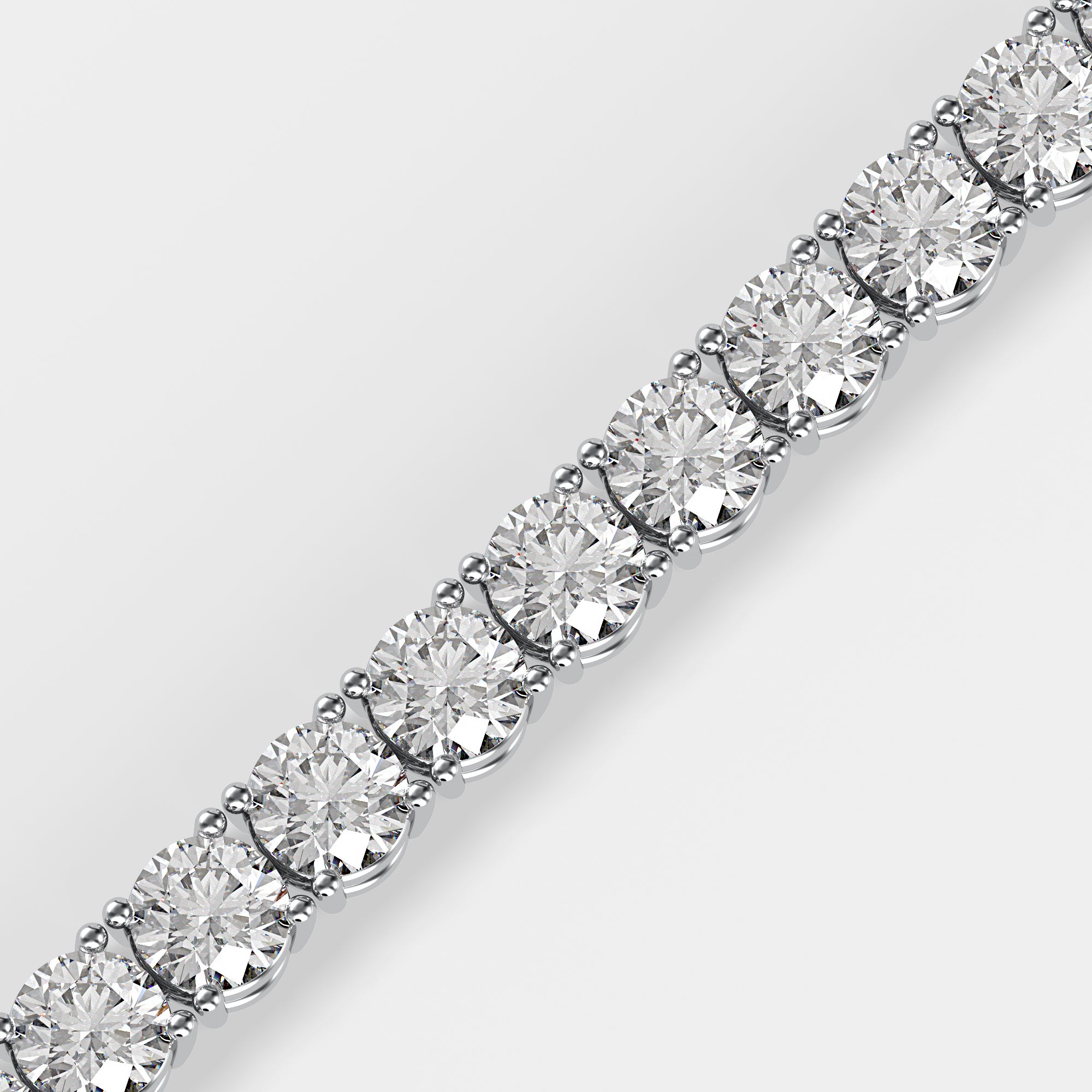 Round Brilliant Tennis Bracelet | Lab Diamond