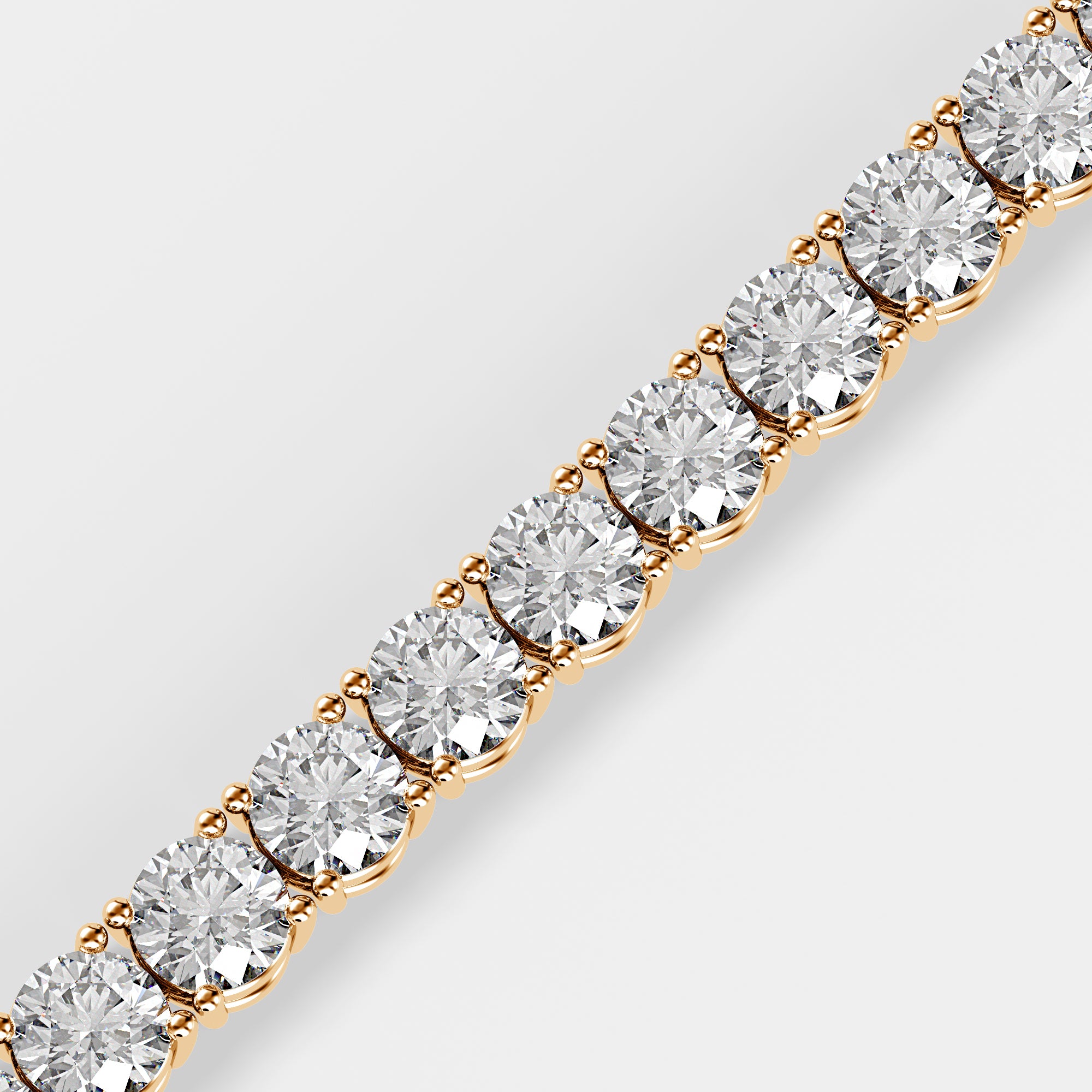 Round Brilliant Tennis Bracelet | Lab Diamond
